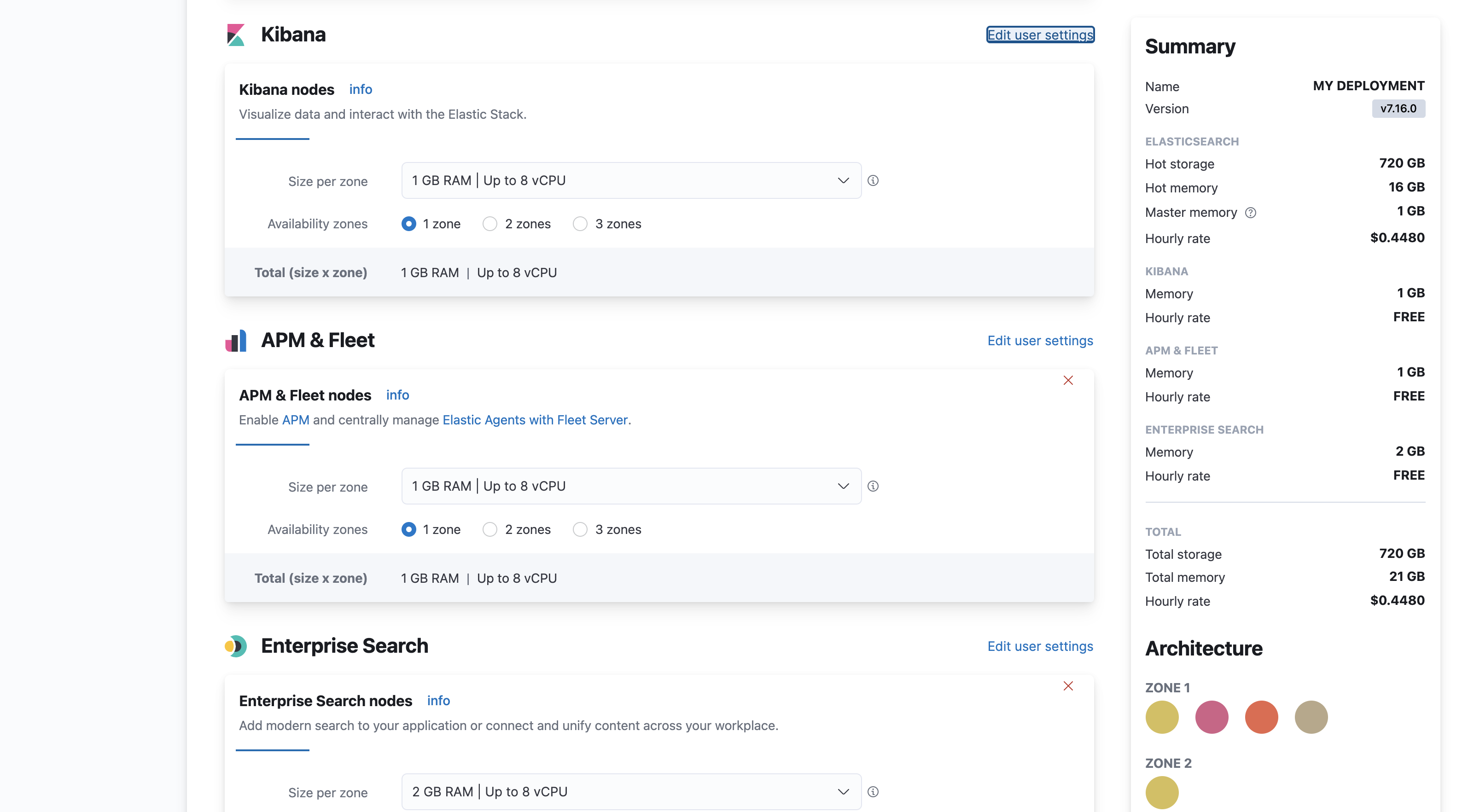 Edit user settings