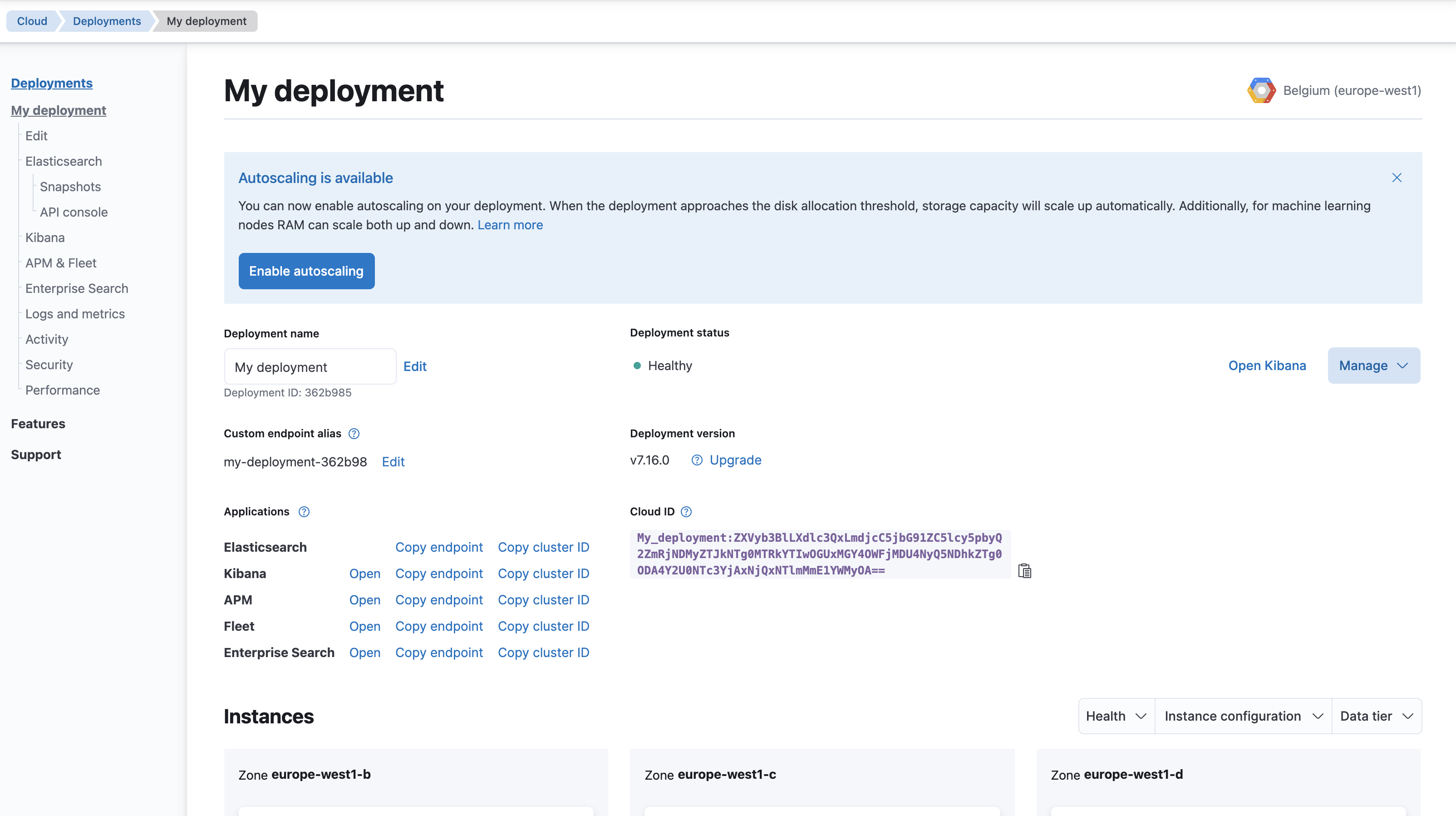 Navigate to deployment